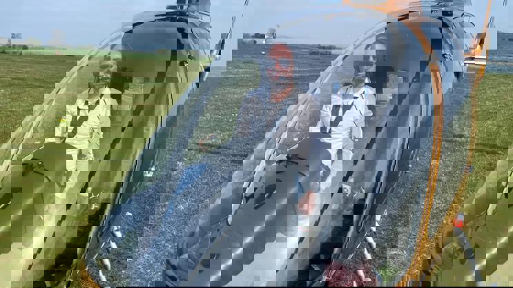 Nikola's first solo flight