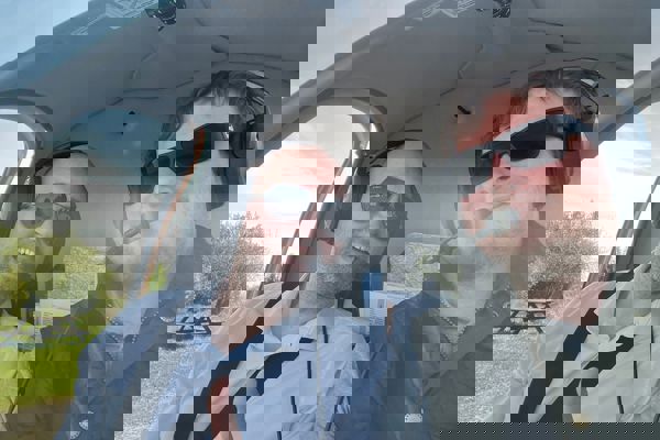 Nikola's first solo flight