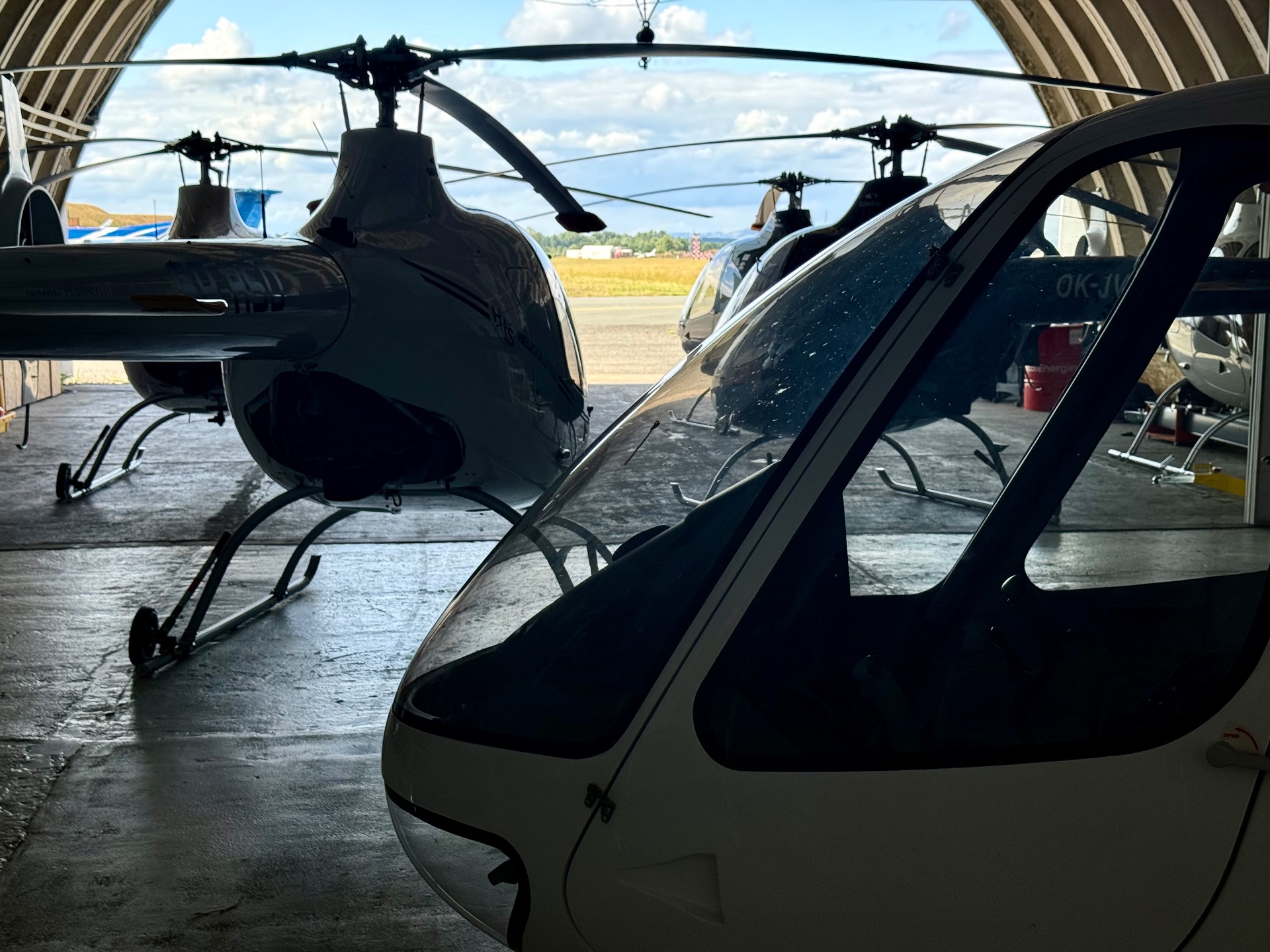 Lionheli hangar at Hradec Kralove airport